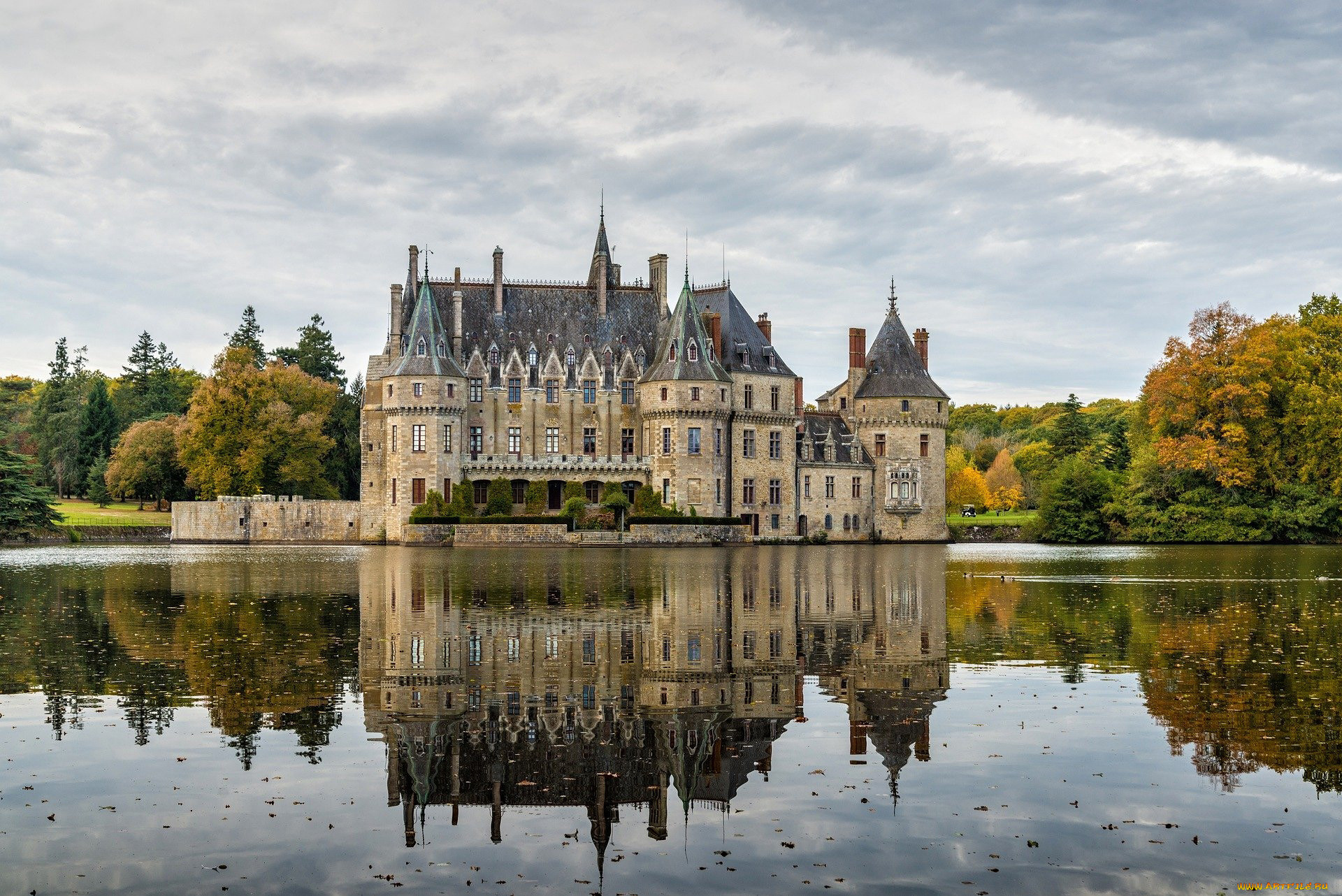 chateau de la bretesche, france, ,  , chateau, de, la, bretesche